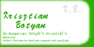 krisztian botyan business card